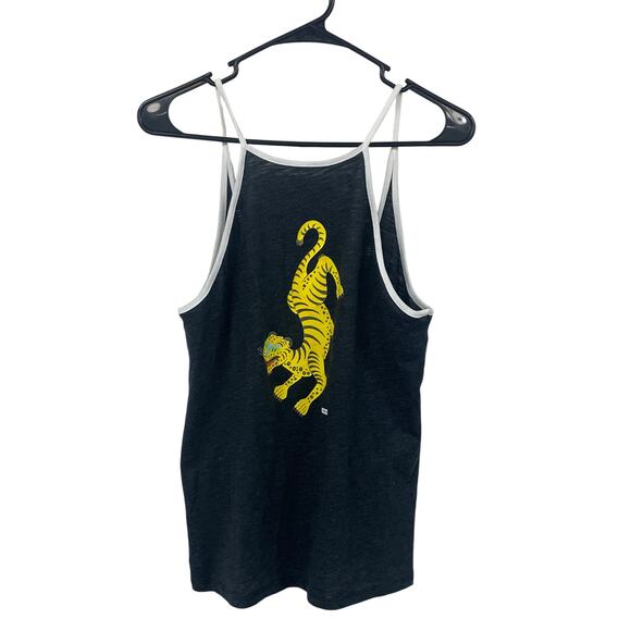Hurley Nike Dri Fit Tiger Print Tank Top Dark Gray Womens XS - Picture 1 of 4